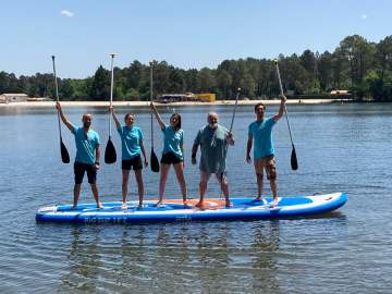Balade en Big Stand-Up paddle à Casteljaloux Balade en Big Stand-Up paddle à Casteljaloux